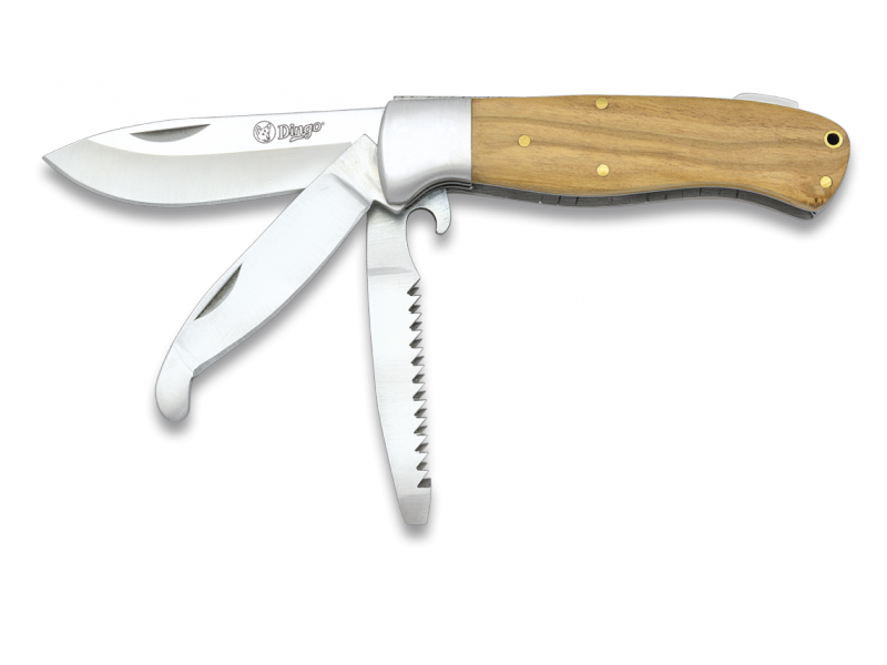 Pocket knife ALBAINOX. olive wood 2 blades
