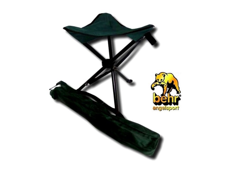 Zložljiv stolček BEHR Trinožec - zelen