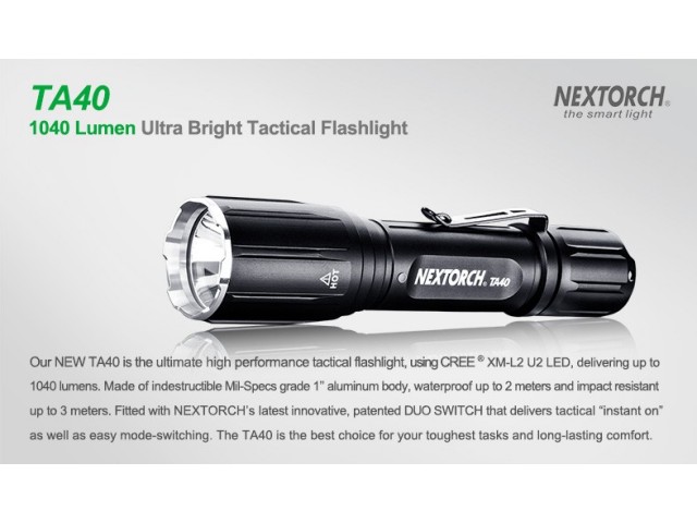 Recharchable light NEXTORCH TA40 SET
