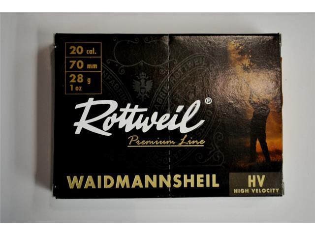 Naboj Rottweil Waidman plas. 20/70 3.0mm 28g EN