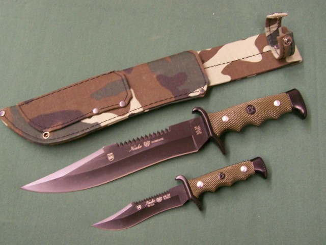 Taktično borbeni nož NIETO Twins - komplet