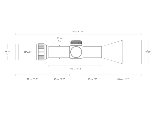 Strelni daljnogled HAWKE Vantage 30 WA IR 3-12x56 L4A Dot IR