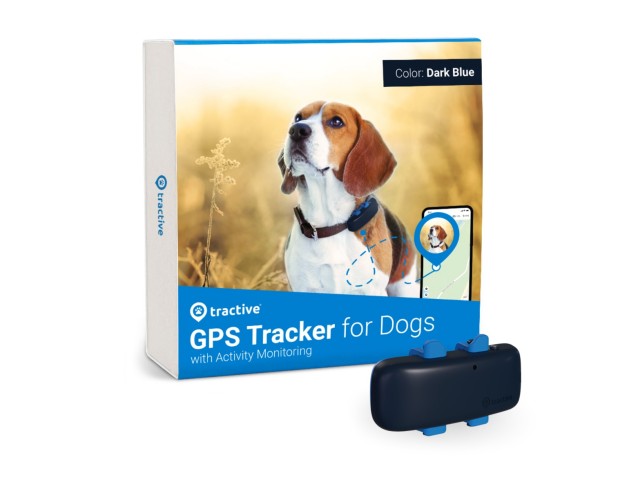 TRACTIVE GPS tracker za domače ljubljenčke in ostalo - sledilec GPS - temno modra
