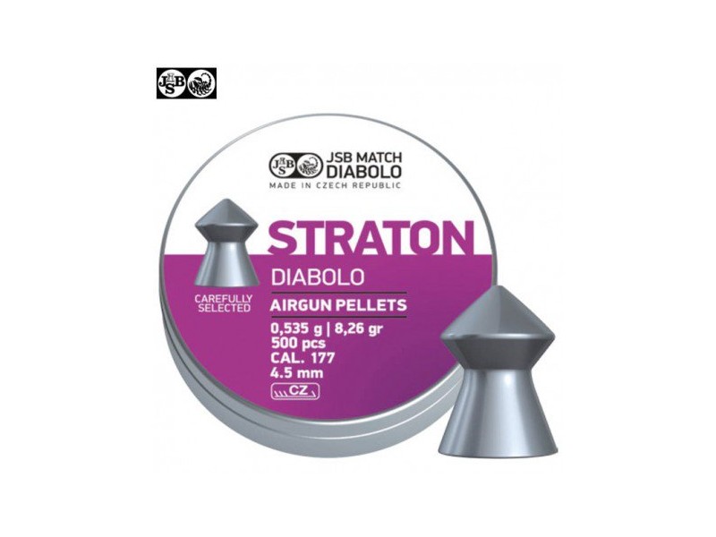 Diabole JSB Straton 4,5 mm - 0,535g/8,26 gr (500 kos)