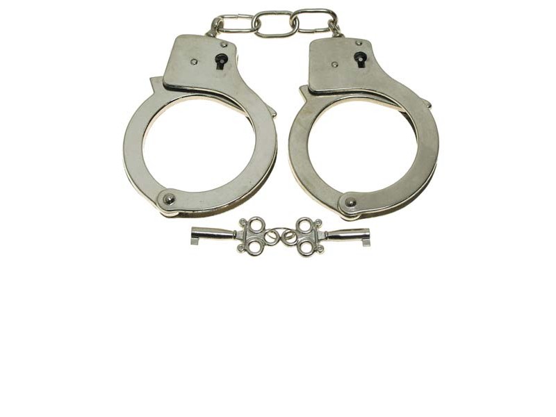 Handcuffs with 2 keys, chrome