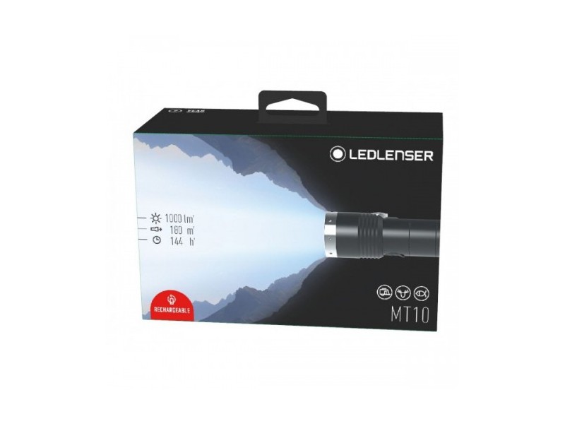 Flashlight LED LENSER MT10 - rechargable