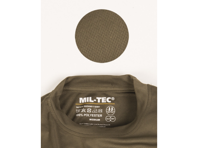 T-shirt MILTEC Tactical QUICKDRY green