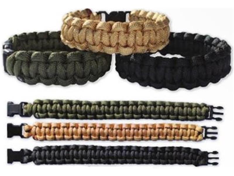 Narukvica Paracord 22 mm crna