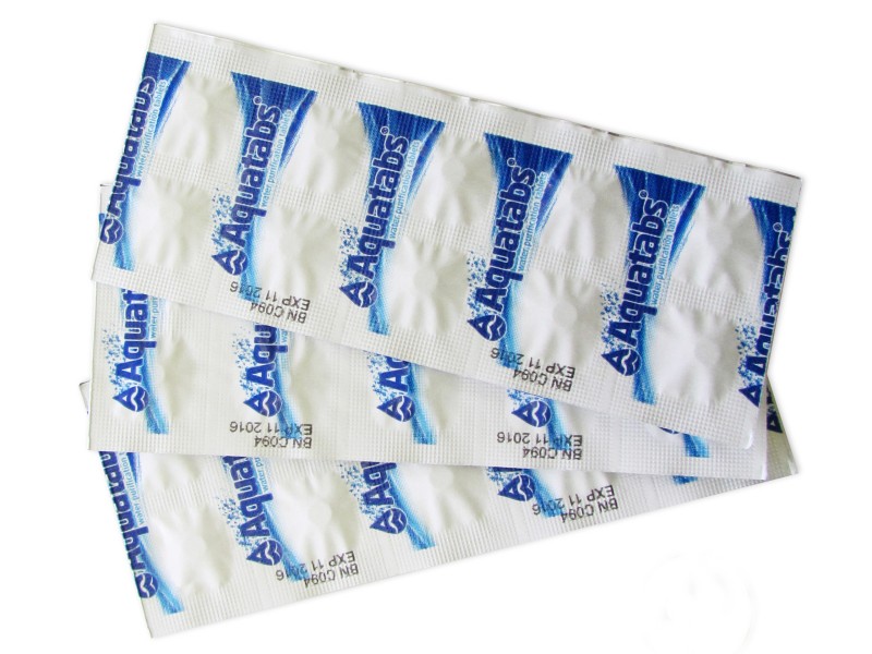 Water purification tablets Aquatabs 8.5 mg