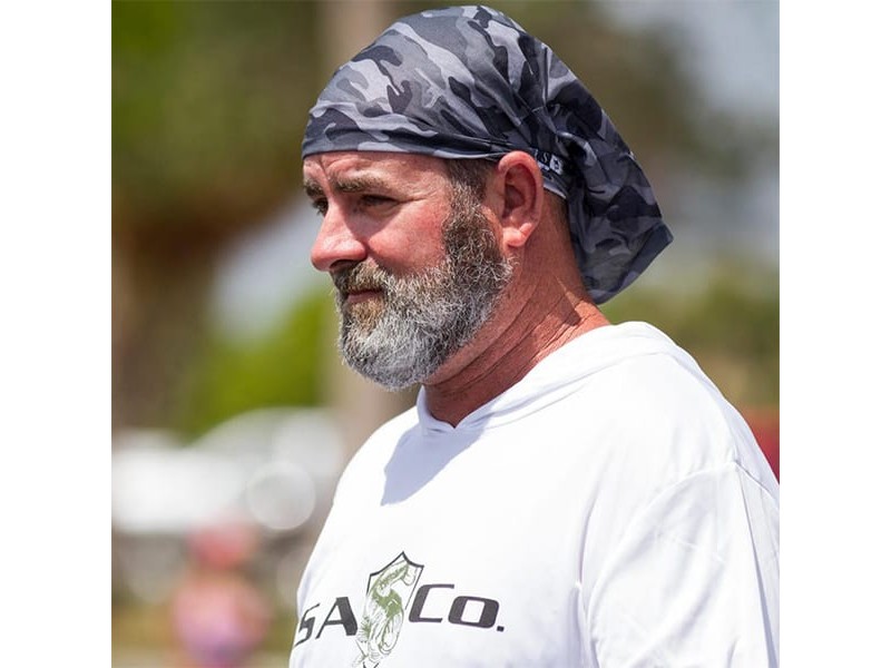 Face scarf GREY MILITARY CAMO