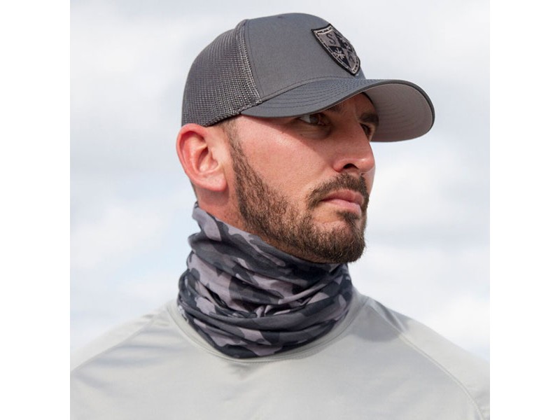 Face scarf GREY MILITARY CAMO