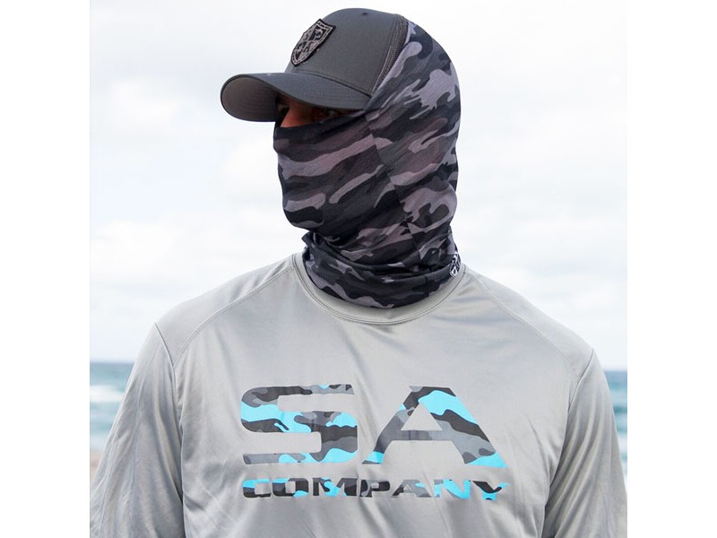 Face scarf GREY MILITARY CAMO