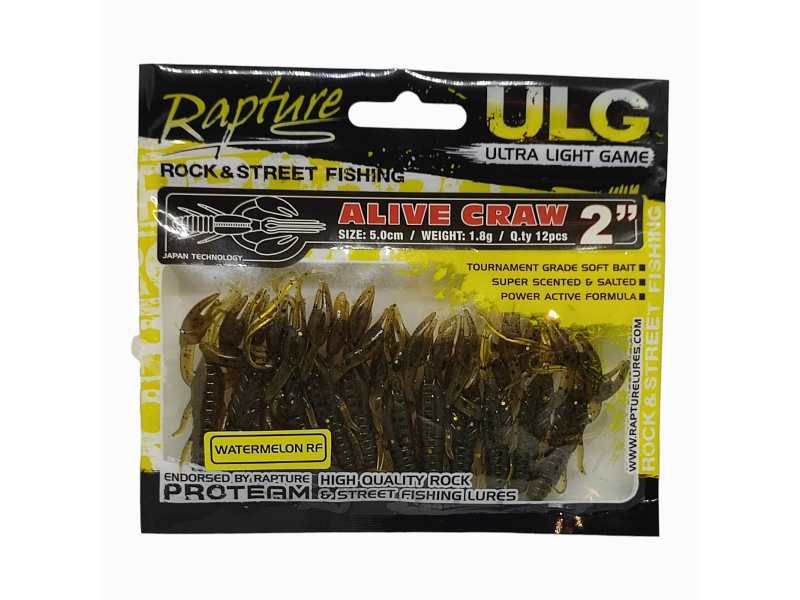 Silikonska mamac Rapture Alive Craw 50 mm razne boje