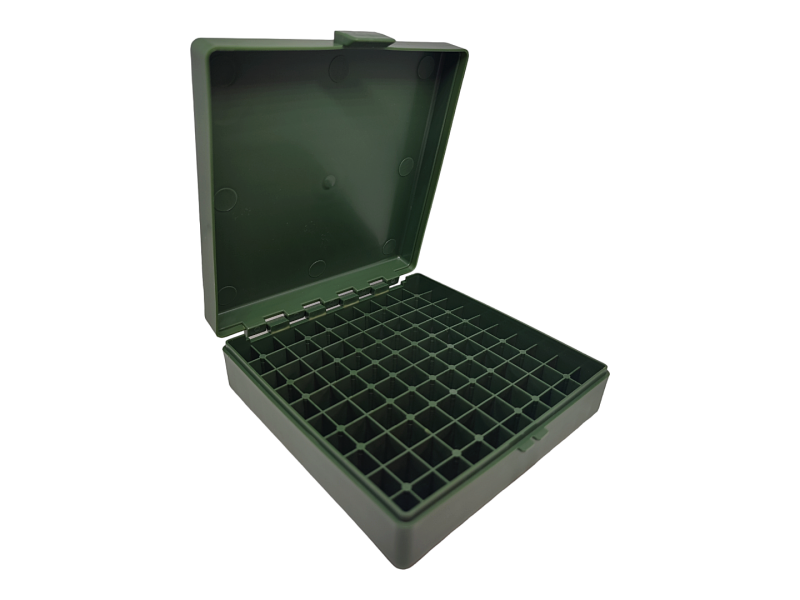 Kutija za pohranu naboja 9x19 - 100 kom - tamno zelena