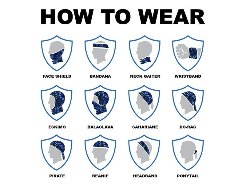 Face scarf GREY MILITARY CAMO