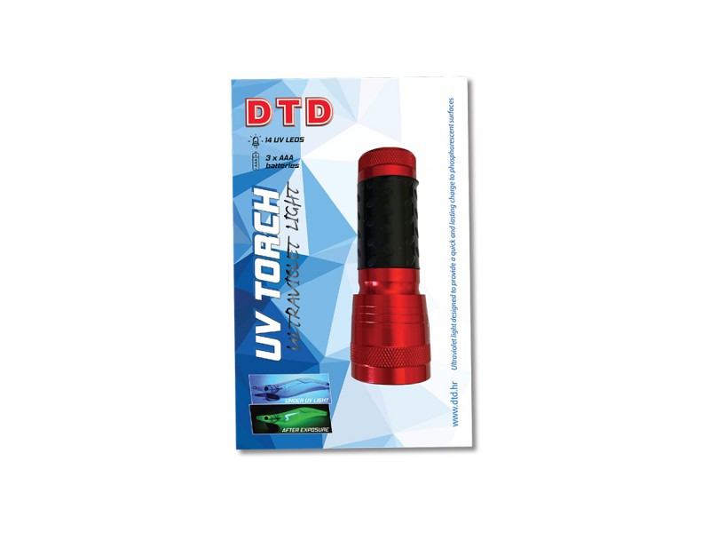 UV flashlight DTD - 14 UV Led