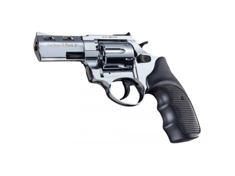 Revolver segnaletico ZORAKI R2 - 3 pollici - 9mmR - 380R - cromo lucido