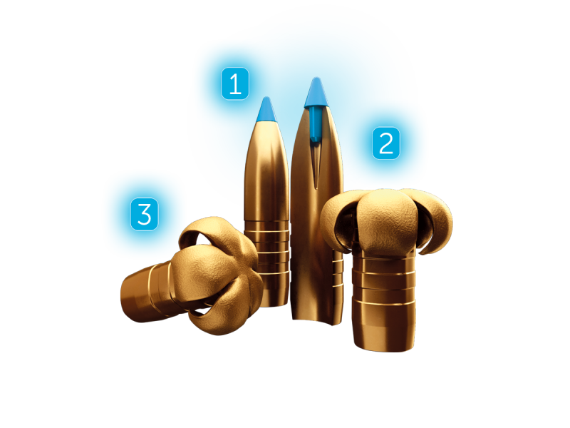 Naboj SB 7x65R Blue TXRG - 9,7g/150gr