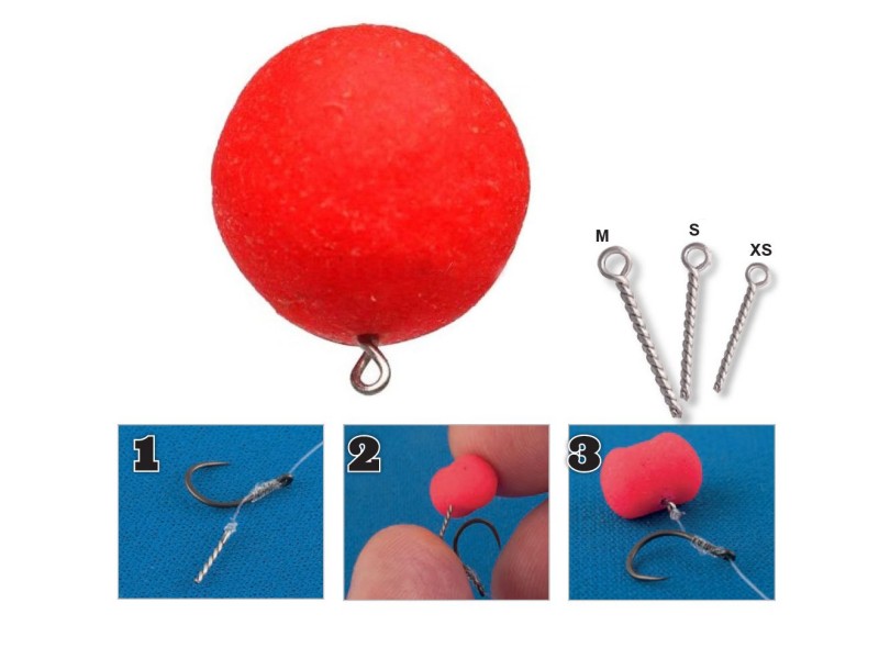 Screw/needle TRABUCCO for bait attachment