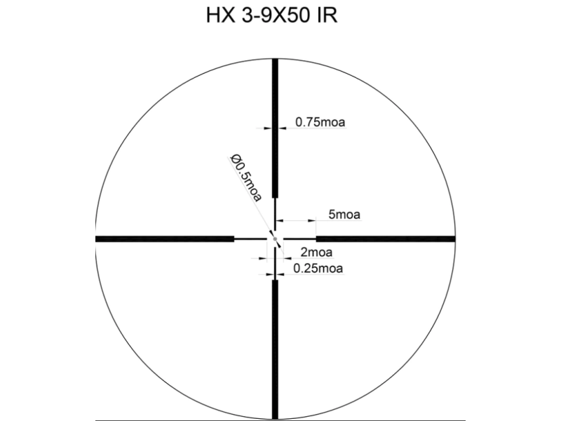 Strelni daljnogled SIGHTMARK Core 2.0 HX 3-9x50