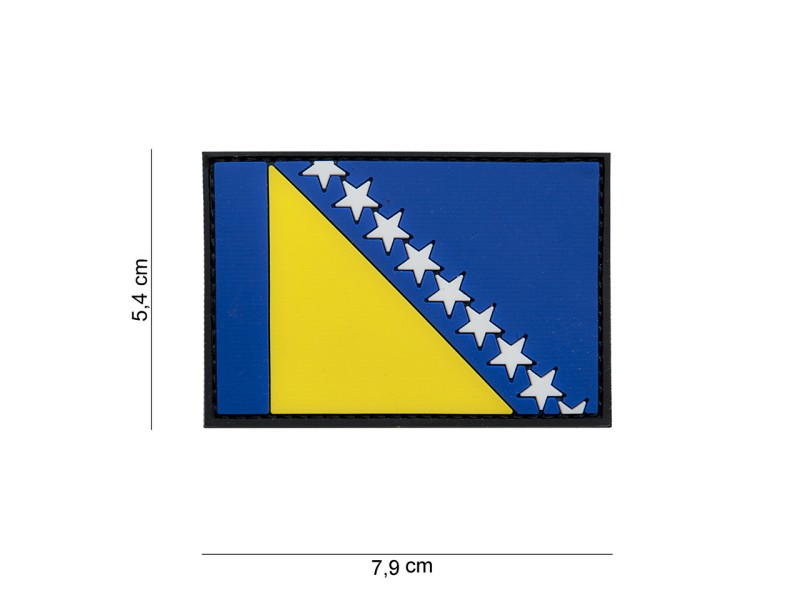 Patch flag of Bosnia and Herzegovina PVC