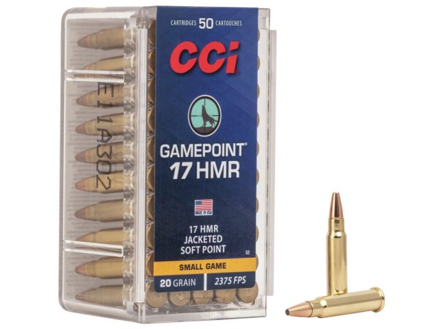 Munizione CCI .17 HMR GAMEPOINT 20gr FMJ