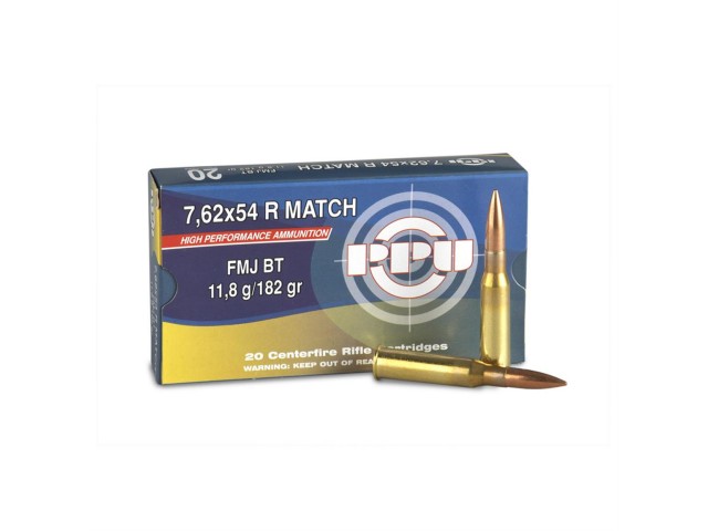 Pucanj PPU 7,62x54R Match Line FMJ BT 11,8g/182gr