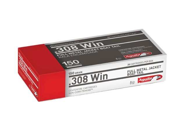 Cartuccia AGUILA 308 Win FMJ - 150gr/9,7g