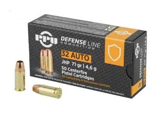 Cartuccia PPU .32 AUTO/7,65 Browning FMJ - 4,6g/71 gr