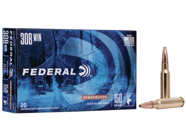 Cartuccia FEDERAL Power Shok 308 Win - 150gr/9,7g