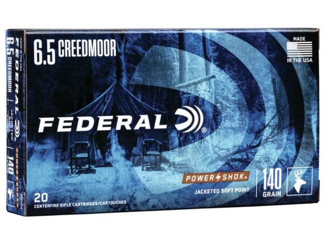 Naboj FEDERAL 6,5 Creedmoore POWER SHOK - 9,0g/140gr