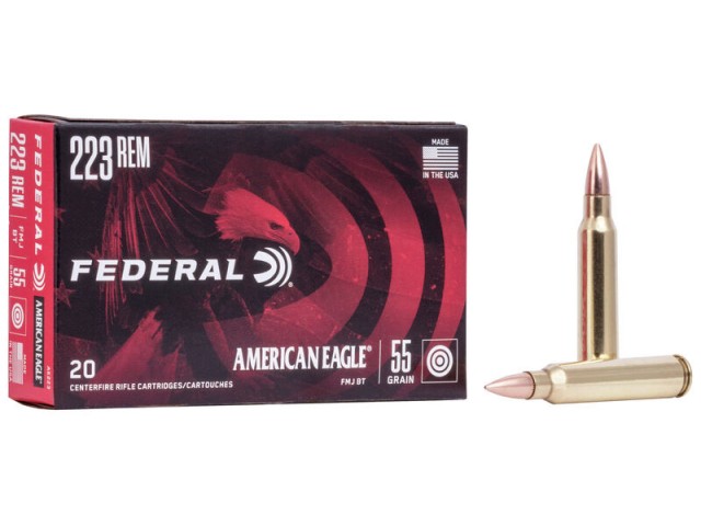 Cartuccia FEDERAL AMERICAN EAGLE 223 Remington - 55gr FMJ BT Tactical