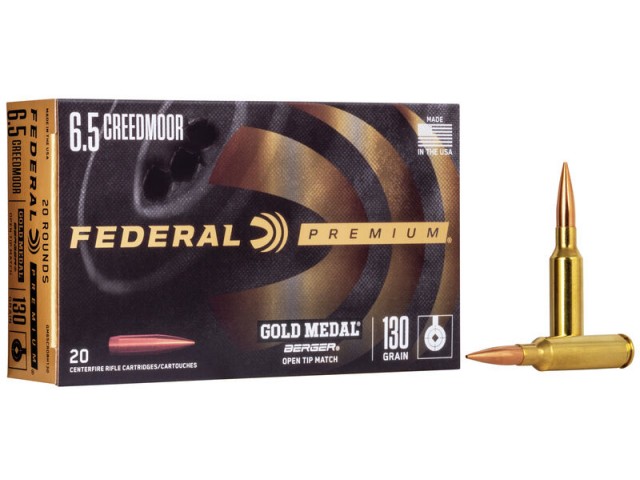 Proiettile FEDERAL Gold Medal PREMIUM 6,5 Creedmoore- 130gr/8,42g 