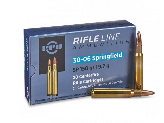 PPU 30-06 Spring. SP - 9.7g/150gr cartridge