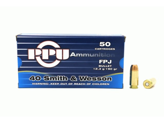 Naboj PPU .40 S&W FPJ - 12,3g