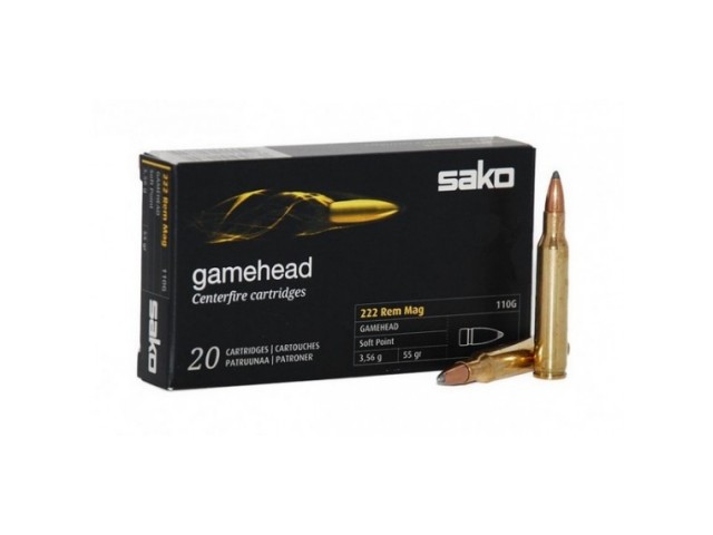 SAKO 222 Rem GAMEHEAD Cartridge - 3.2g/50gr