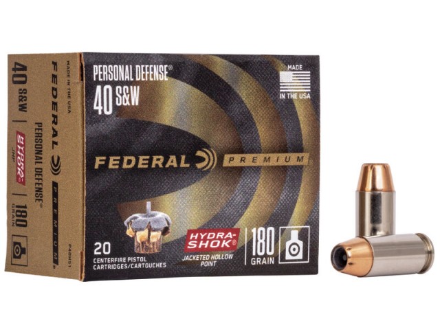 Metak FEDERAL 40 S&W Premium Hydra Shok HP - 11,7g / 180gr 