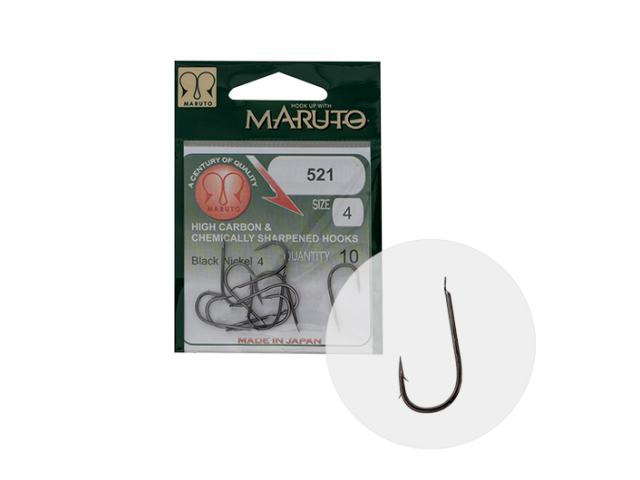 MARUTO Black Nickel Hooks