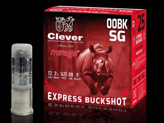 Naboj MIRAGE Clever 12/70 Express Buckshot - 34g/8,6 mm