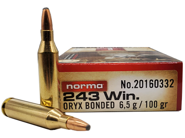 Cartuccia NORMA Oryx 243 Win 6,5g/100gr