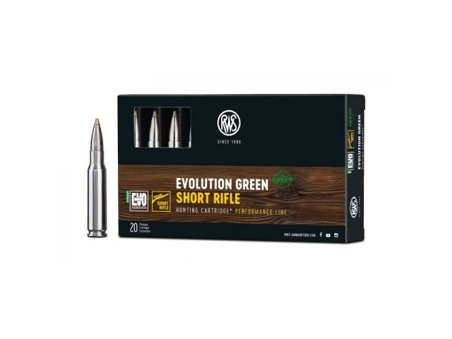 Naboj RWS 308 WIN Evolution Green Short Rifle - 9,0g/139gr