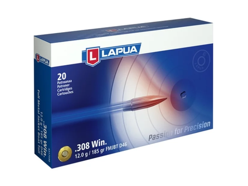 Naboj LAPUA 308 Win FMJBT - 12g/185gr