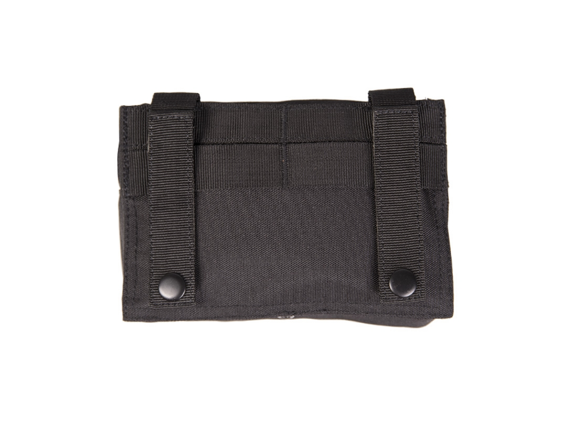 BLACK LASER CUT BELT POUCH SMALL